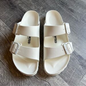 Birkenstock Cream Double Strap Sandals